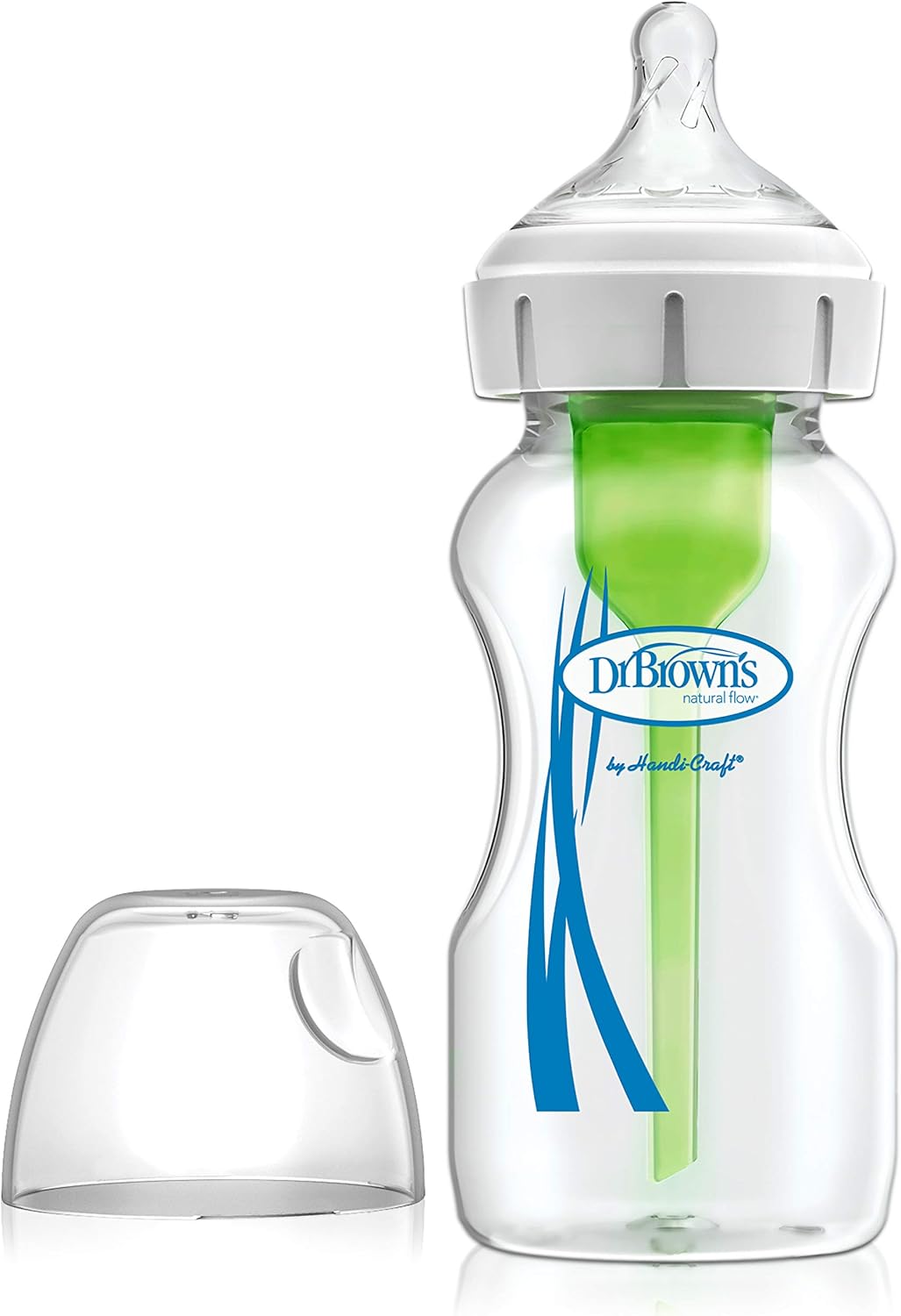 Dr Brown's Options+ 270ml infant feeding bottle with teat and collar