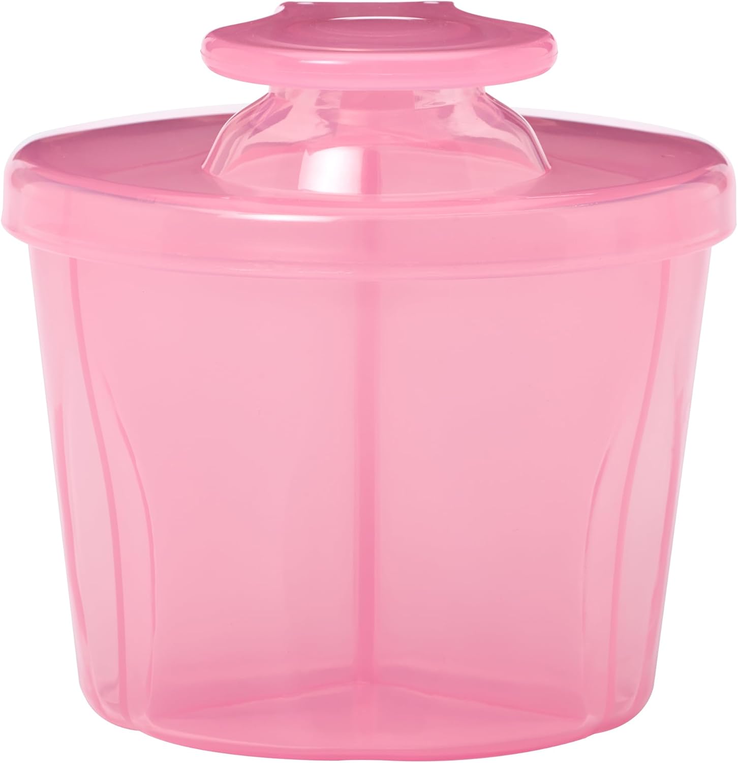 Dr. Brown's pink milk powder dispenser with scoop and lid