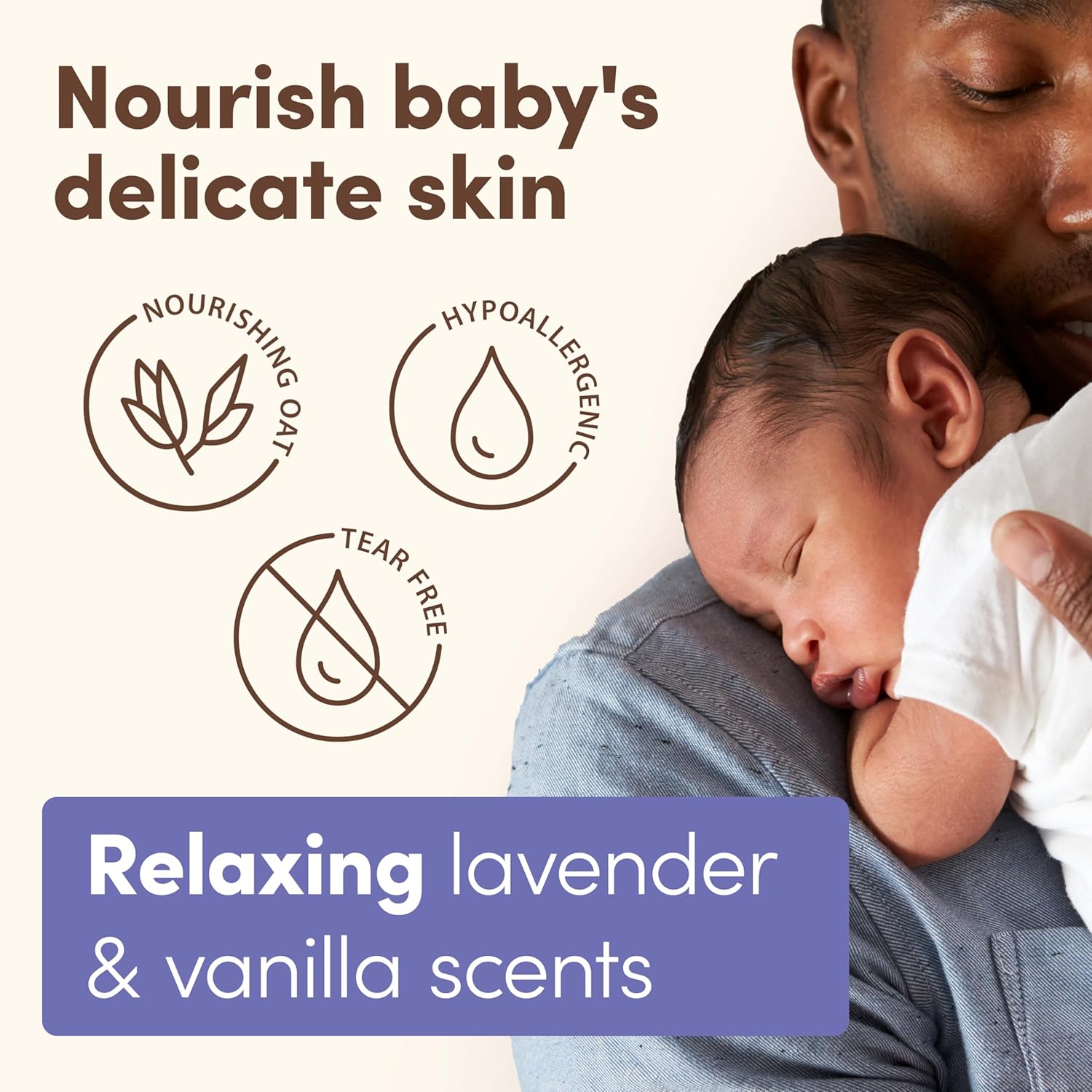 Aveeno Baby Calming Comfort Bath lavender and vanilla scented 236ml