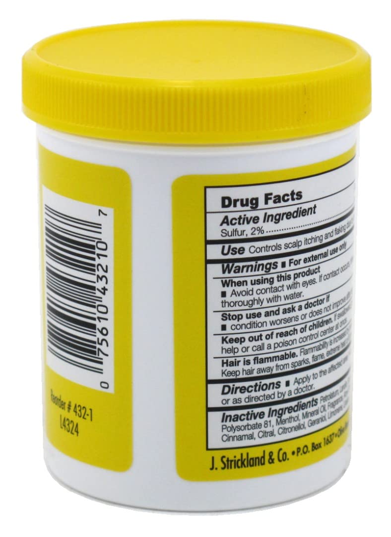 Sulfur-8 Anti-Dandruff Hair and Scalp Conditioner Original 7.25oz jar