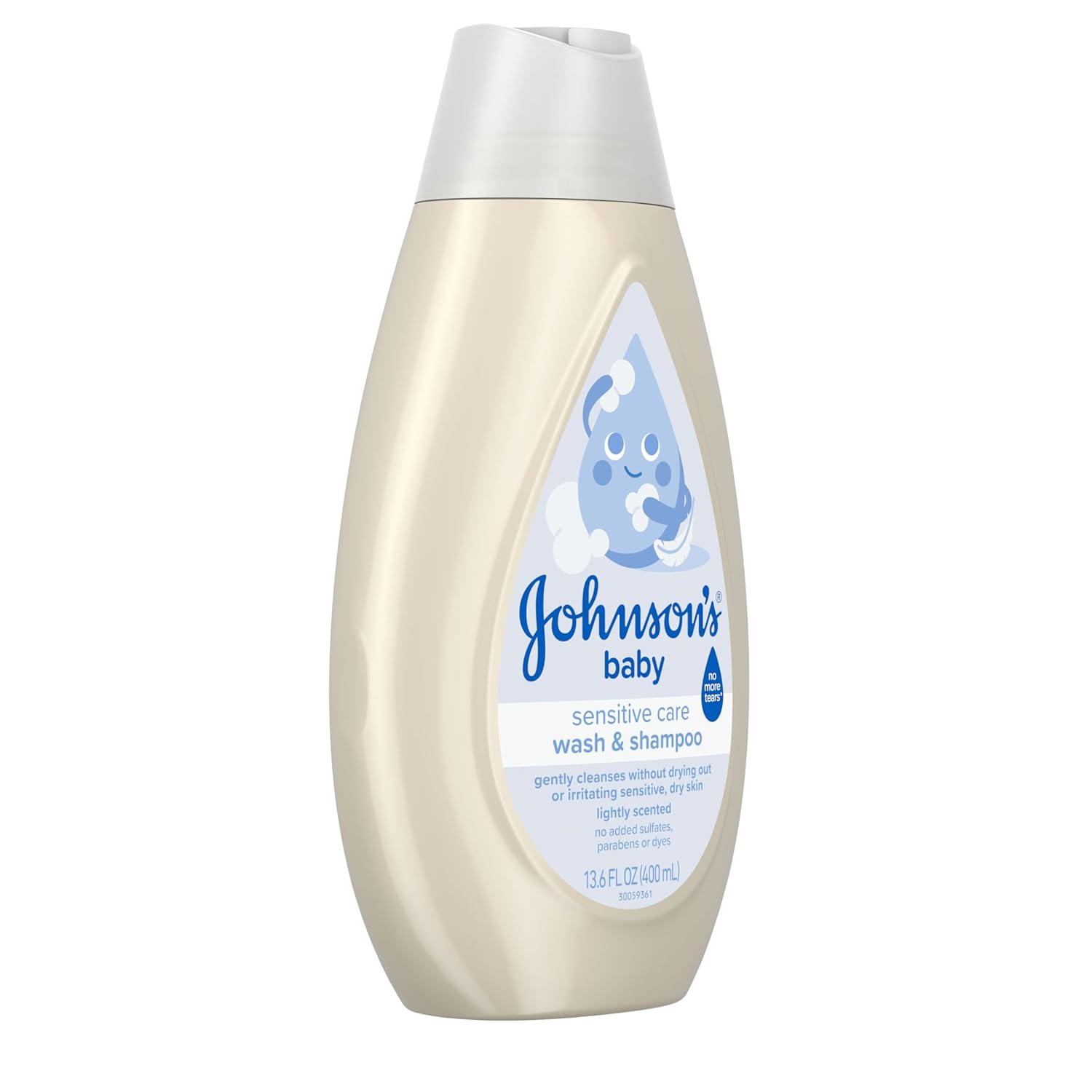 Johnson's Baby Sensitive Care Wash & Shampoo 13.6oz bottle