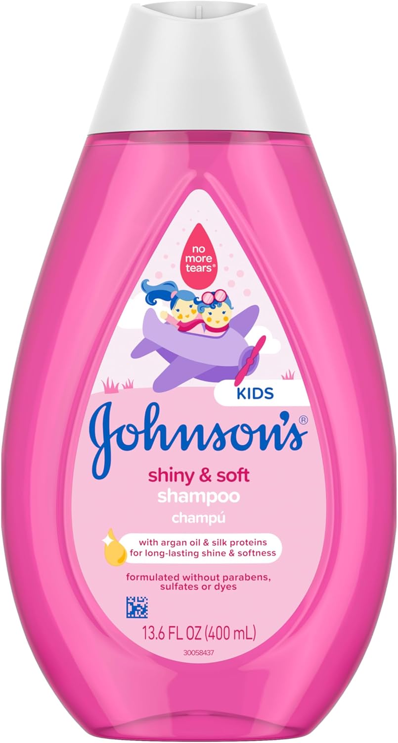 Johnson's Kids Shiny and Soft Shampoo 13.6oz pink bottle