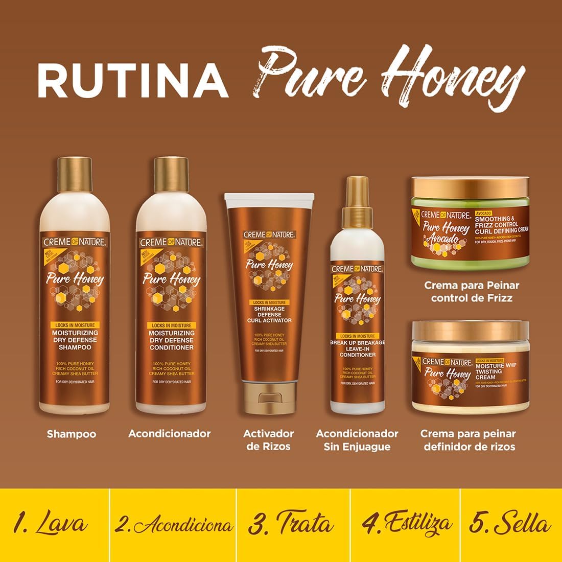 Creme of Nature Pure Honey Moisturizing Dry Defense Shampoo bottle
