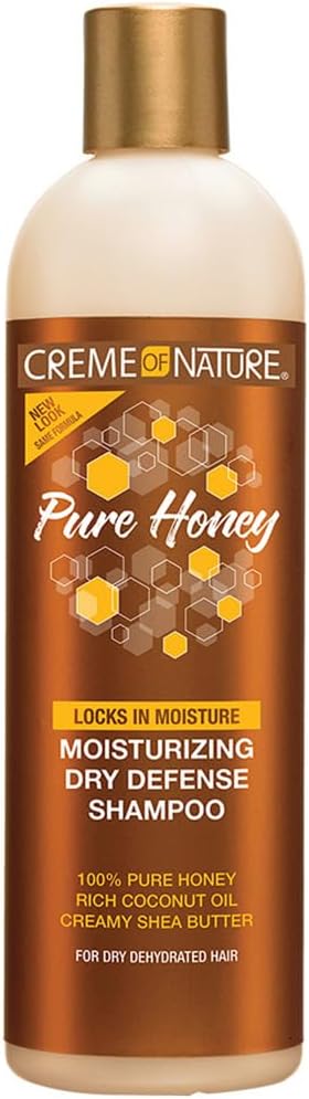 Creme of Nature Pure Honey Moisturising Dry Defence Shampoo bottle