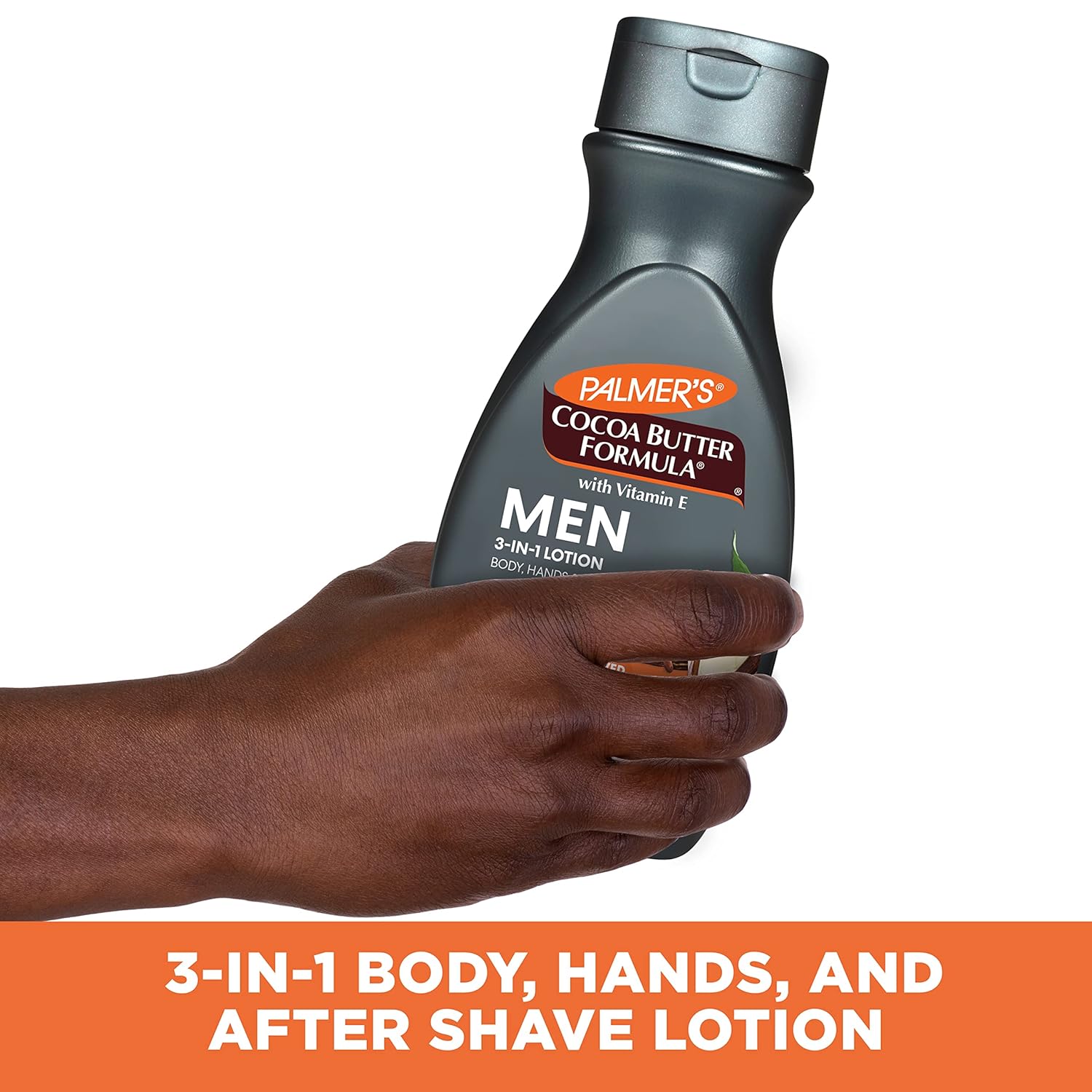 Palmer's Cocoa Butter Men 3-in-1 Lotion 13.5 oz black bottle with Vitamin E