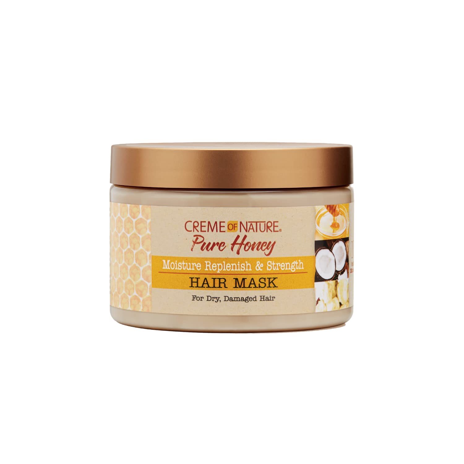 Creme of Nature Pure Honey Moisture Replenish & Strength Hair Mask jar