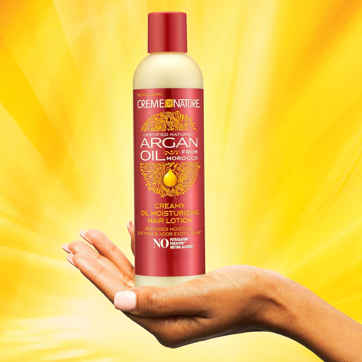 Creme of Nature Argan Oil Moisturising Hair Lotion 250ml red bottle