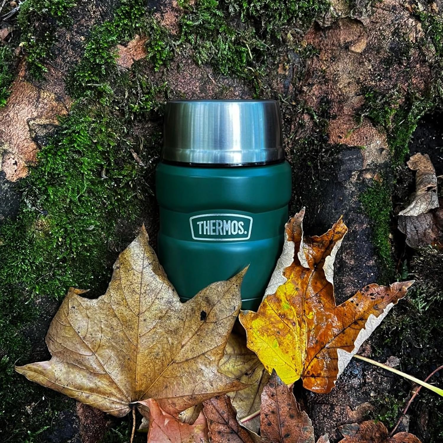 Thermos Stainless King food flask 470ml teal with stainless steel lid