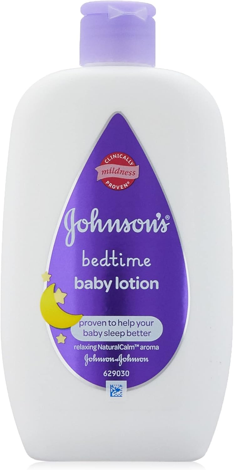 Johnson's Baby Bedtime Lotion 300 ml purple and white bottle