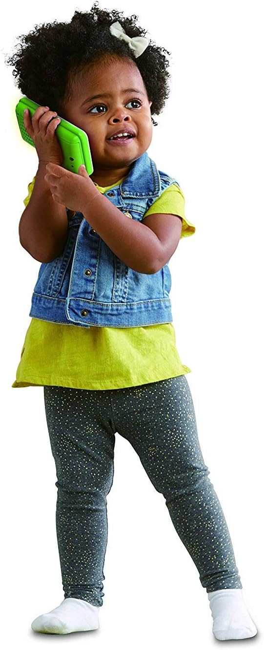 Leapfrog Chat and Count Smart Phone Scout bright green toy phone