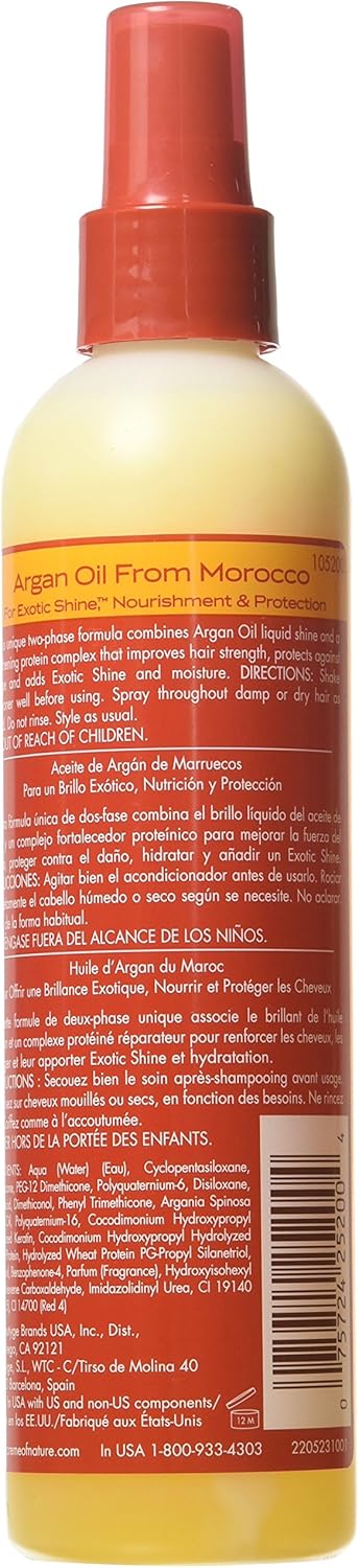 Creme of Nature Argan Oil Strength & Shine Leave-In Conditioner spray bottle
