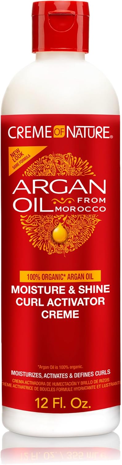 Creme of Nature Argan Oil Moisture & Shine Curl Activator Creme 12 fl oz bottle