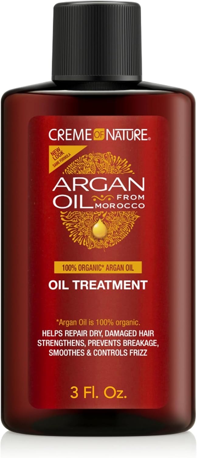 Creme of Nature Argan Oil Treatment 3 fl oz bottle with black cap