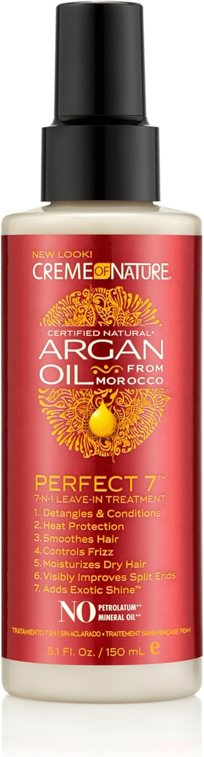 Creme of Nature Argan Oil Perfect 7-in-1 Leave-In Treatment spray bottle 150ml