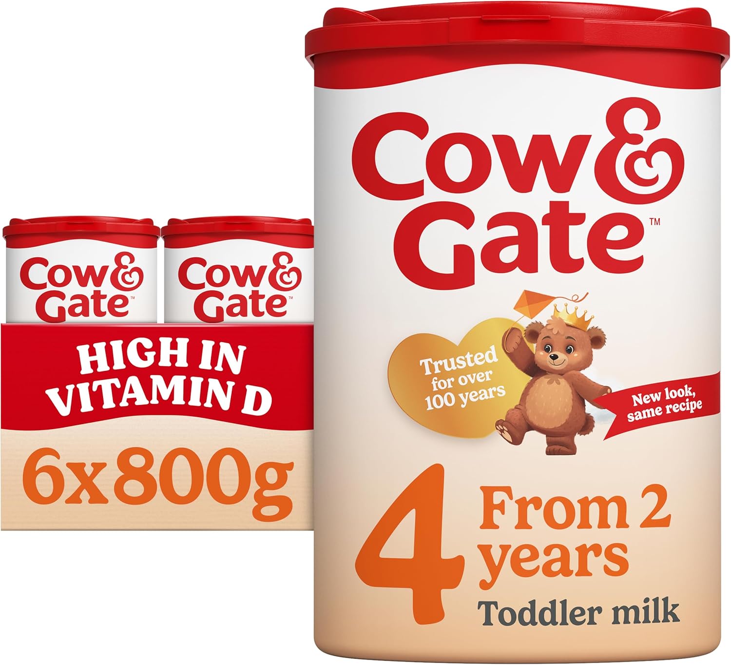 Cow & Gate 4 Growing Up Milk Powder 800g toddler formula tin