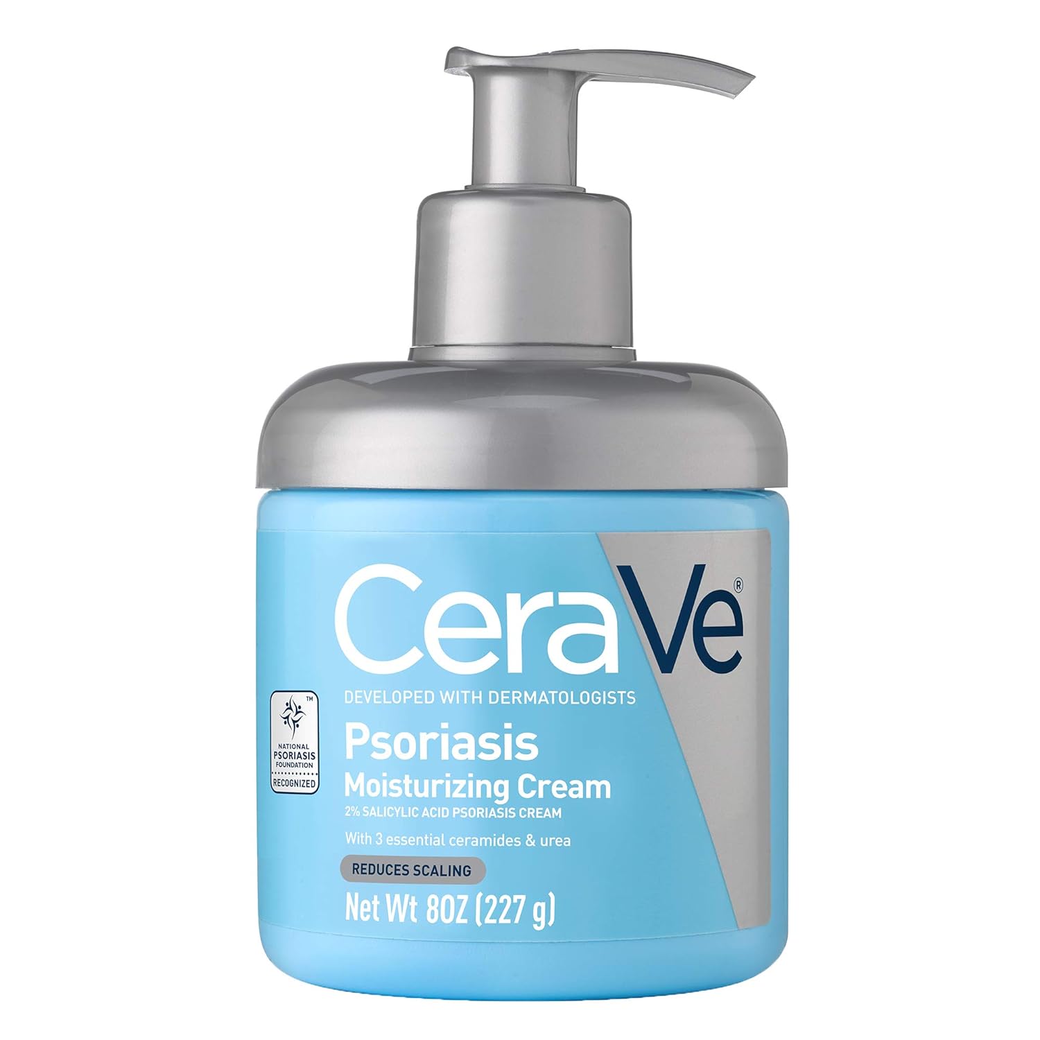 CeraVe Psoriasis Moisturizing Cream with Salicylic Acid 227g pump bottle