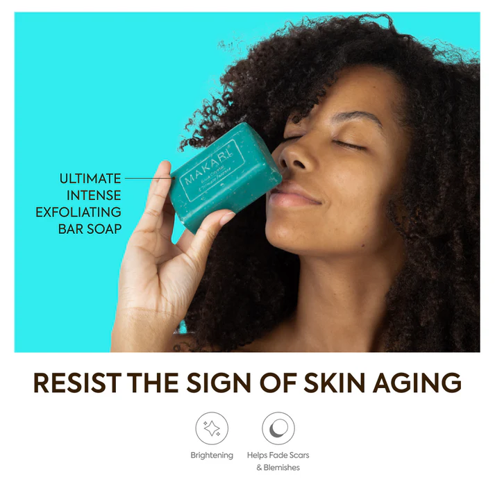 Makari Blue Crystal Revivify multi-function exfoliating beauty bar soap