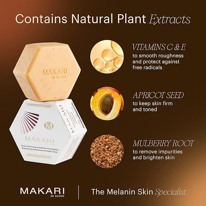 Makari Classic Brightening Exfoliating Antiseptic Soap with natural plant extracts