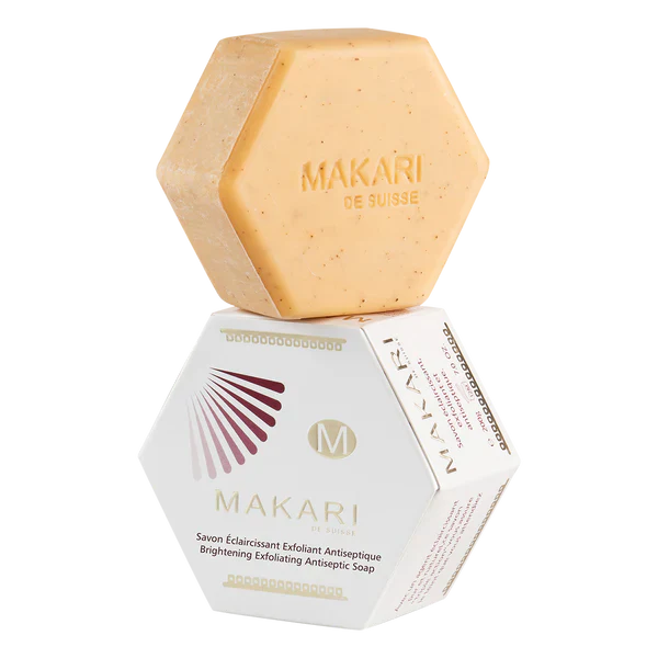 Makari Classic Brightening Exfoliating Antiseptic Soap bar cream coloured