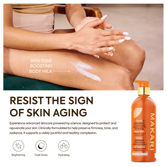Makari Extreme Argan and Carrot Oil tone boosting body lotion 500ml bottle