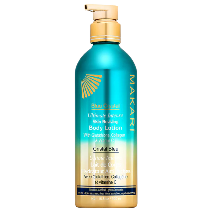 Makari Blue Crystal Skin Reviving Body Lotion 500ml with pump dispenser