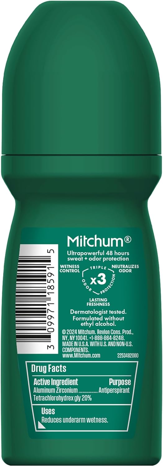Mitchum Men Advanced Control Ice Fresh green roll-on deodorant 100ml