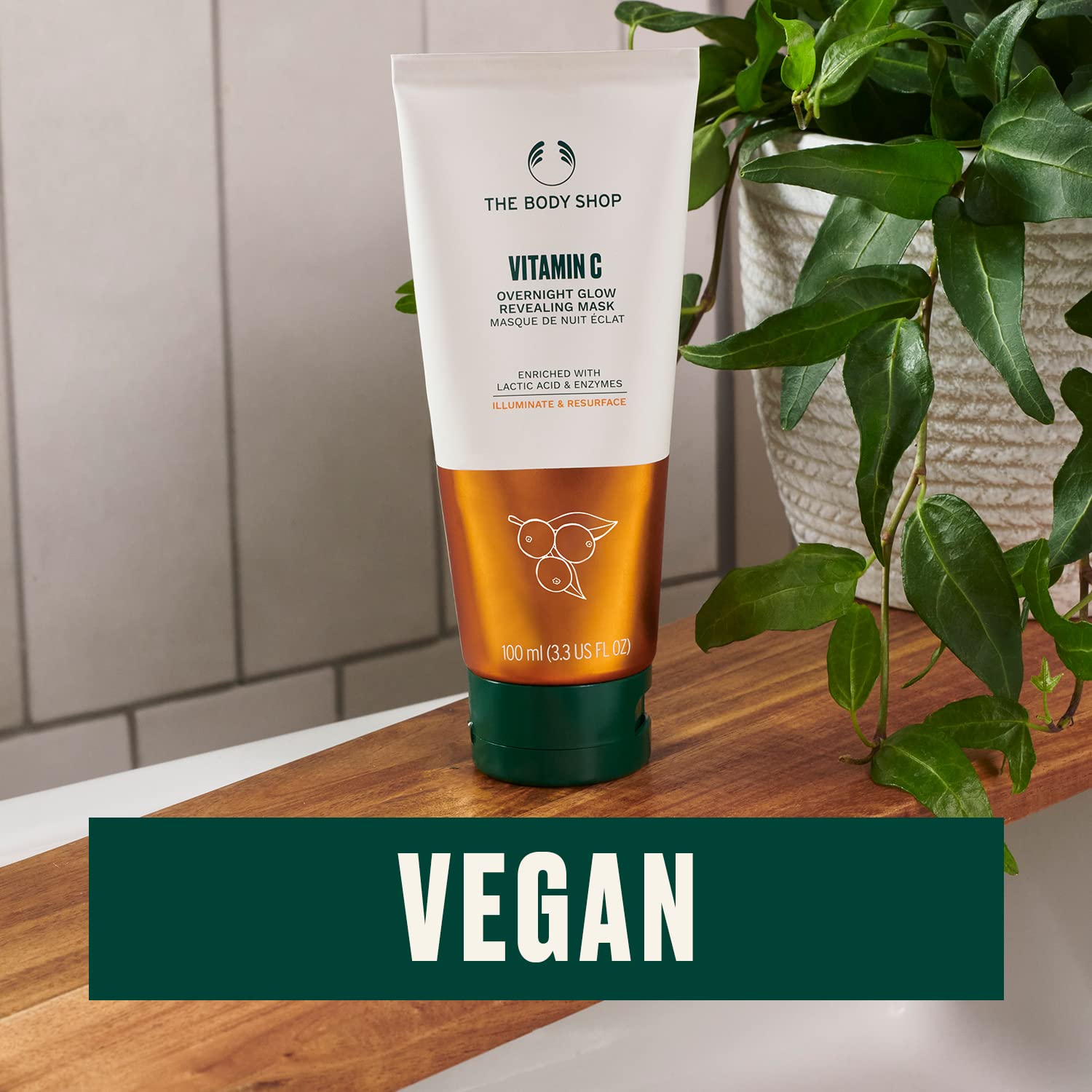 The Body Shop Vitamin C Overnight Glow Revealing Mask 100ml tube