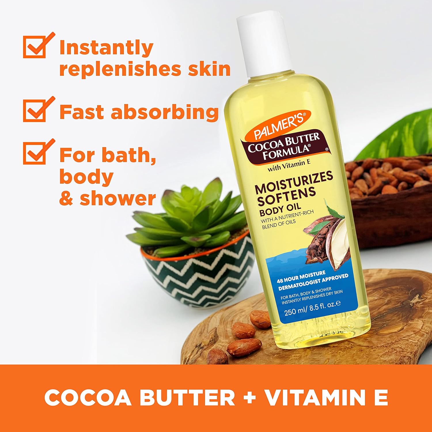 Palmer's Cocoa Butter Formula moisturising body oil 250ml with Vitamin E