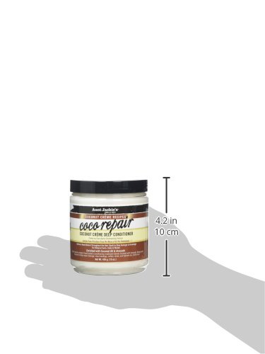 Aunt Jackie's Coconut Creme Deep Conditioner 15oz jar with black lid