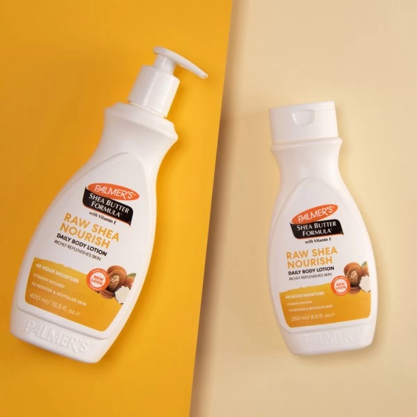 Palmer's Shea Formula Raw Shea Body Lotion 400ml pump bottle white cream