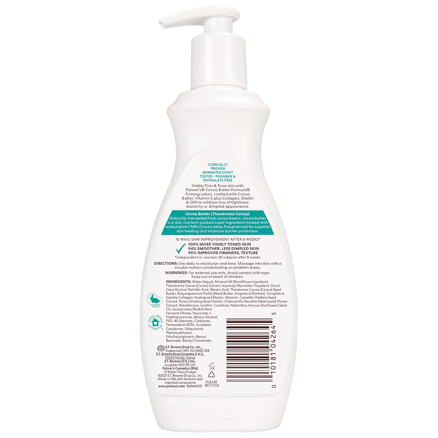 Palmer's Cocoa Butter Formula Firming Body Lotion 400ml pump bottle white