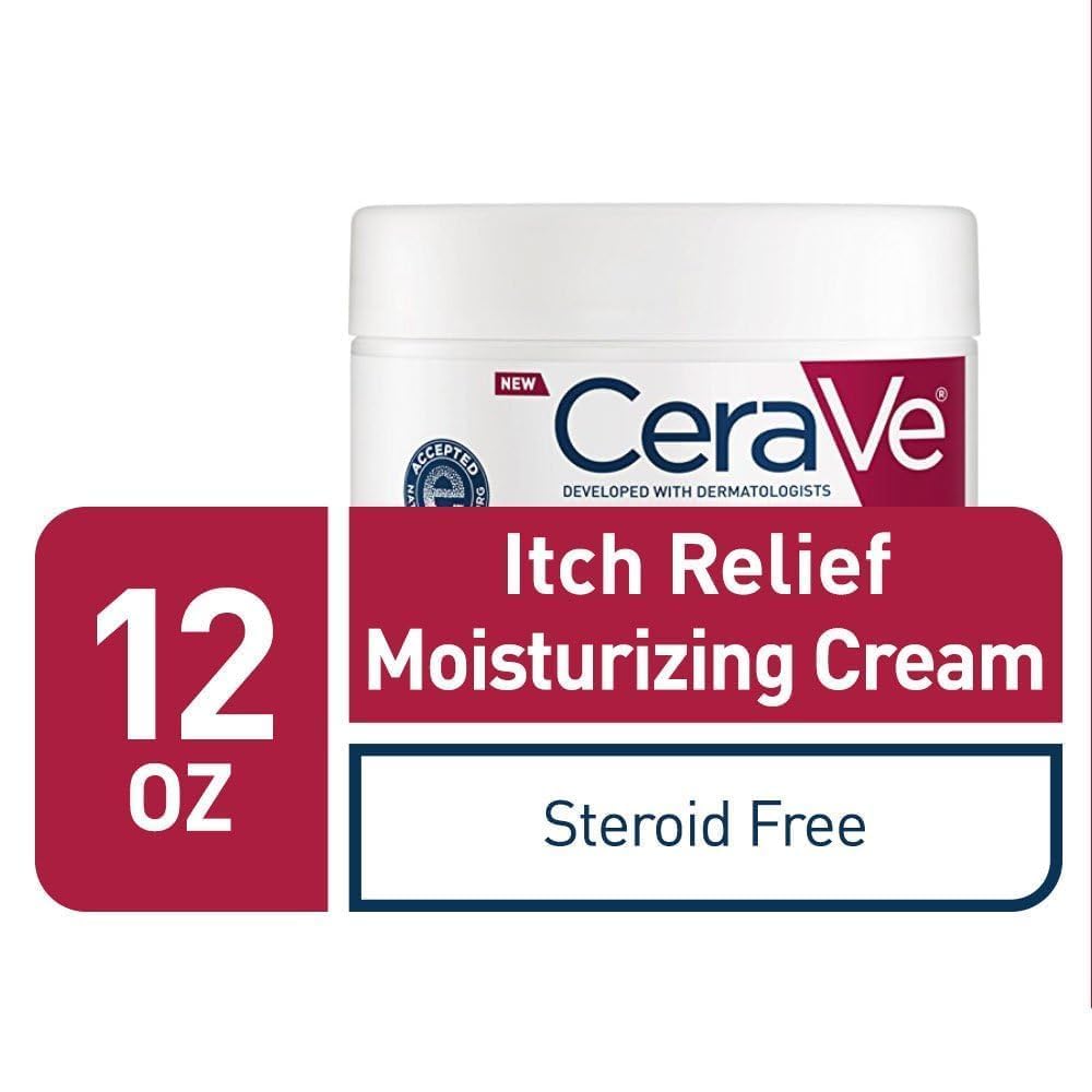 CeraVe Itch Relief Moisturising Cream 16 oz jar, steroid free