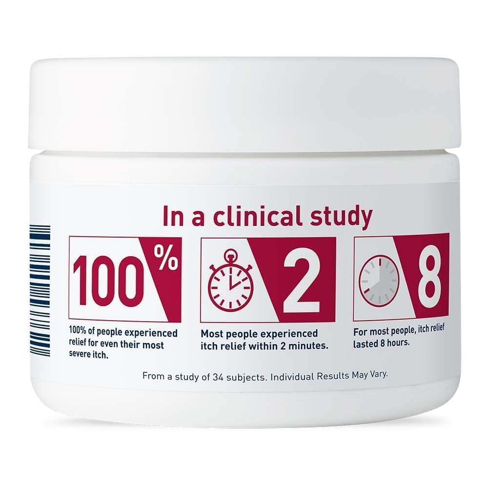 CeraVe Itch Relief Moisturising Cream 16 oz white jar with clinical study information