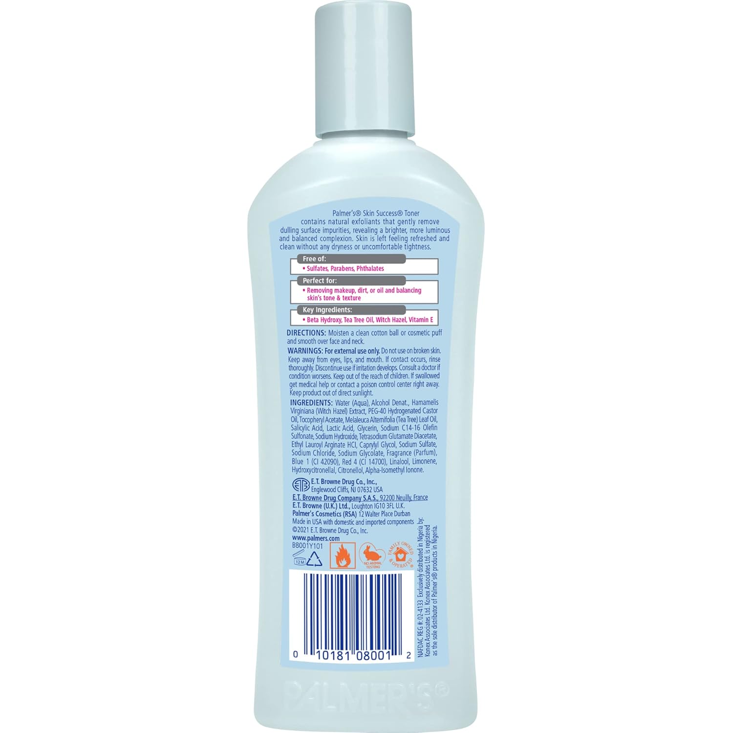 Palmer's Skin Success Deep Cleansing Facial Astringent 250ml light blue bottle