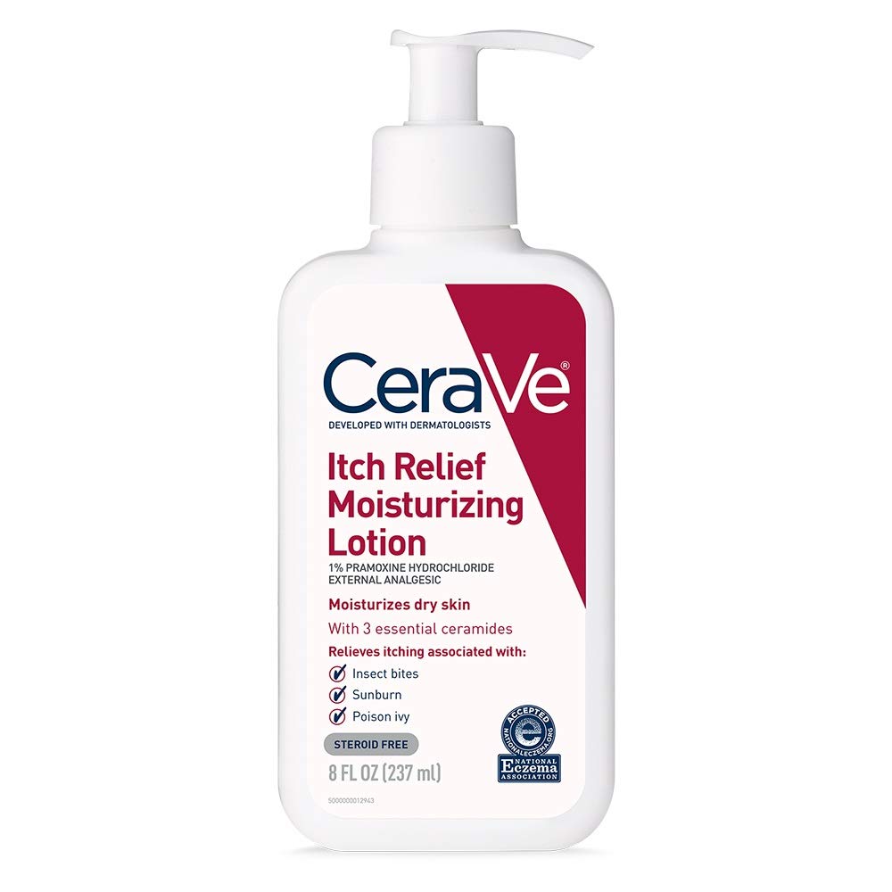 CeraVe Itch Relief Moisturizing Lotion 237ml pump bottle white