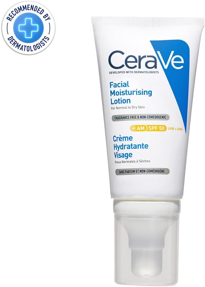 CeraVe AM Facial Moisturising Lotion SPF 50 for normal to dry skin 52ml