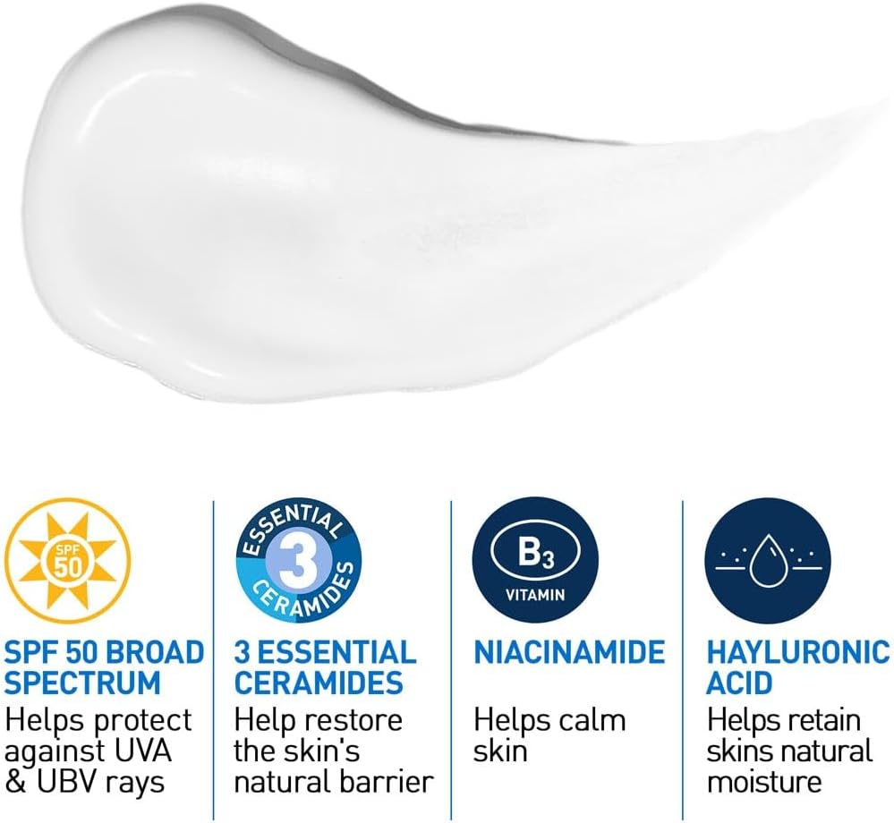 CeraVe AM Facial Moisturising Lotion 52ml for normal to dry skin