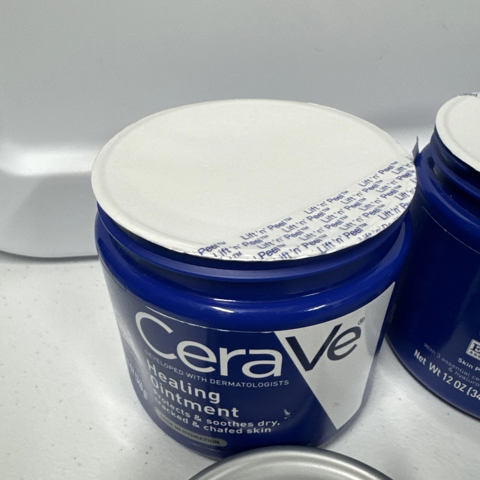 CeraVe Healing Ointment, blue jar, 12-oz size skincare product