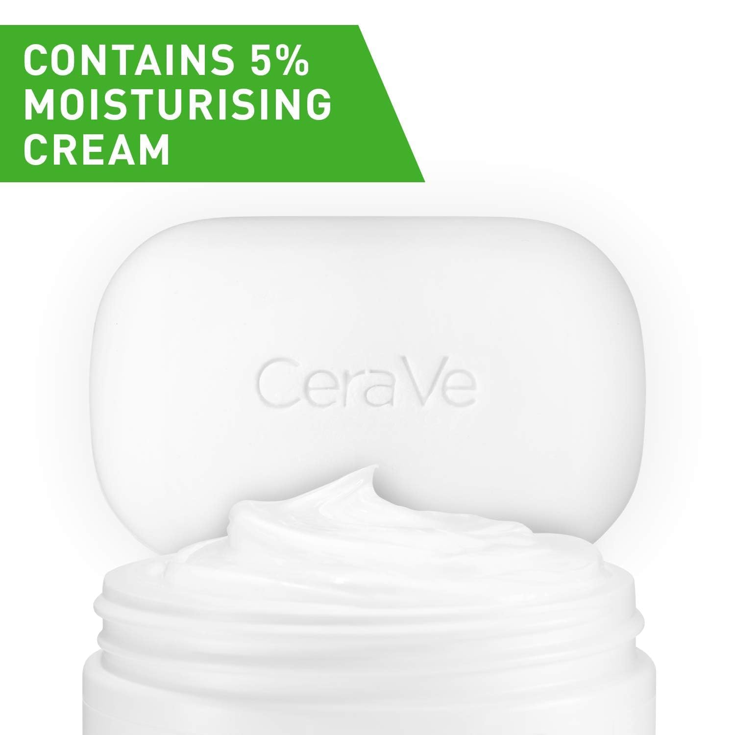 CeraVe Hydrating Cleanser Bar white soap with moisturising cream