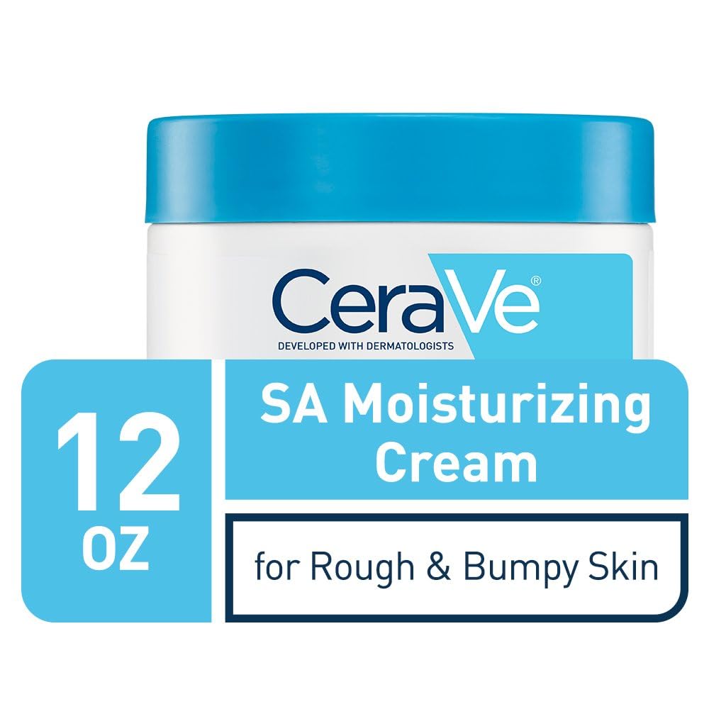 CeraVe SA Moisturizing Cream 340g jar with blue lid for rough skin