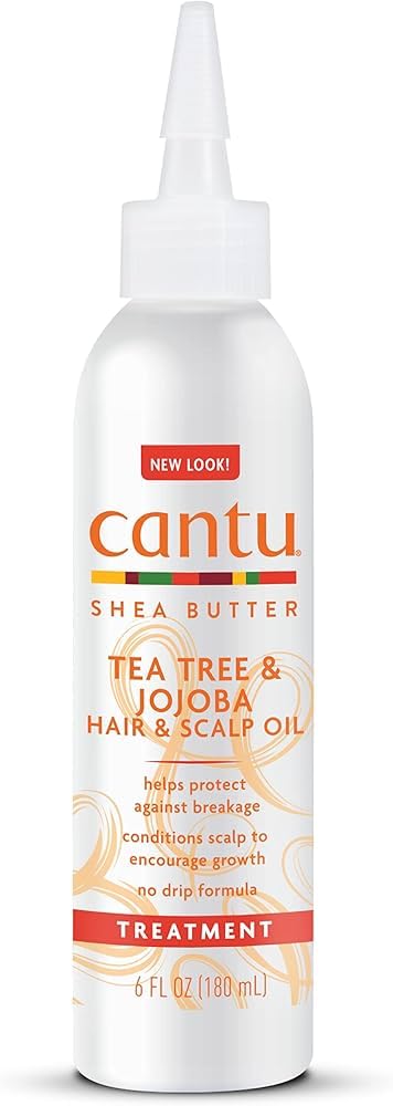 Cantu Shea Butter Tea Tree and Jojoba Hair and Scalp Oil Treatment 180ml bottle