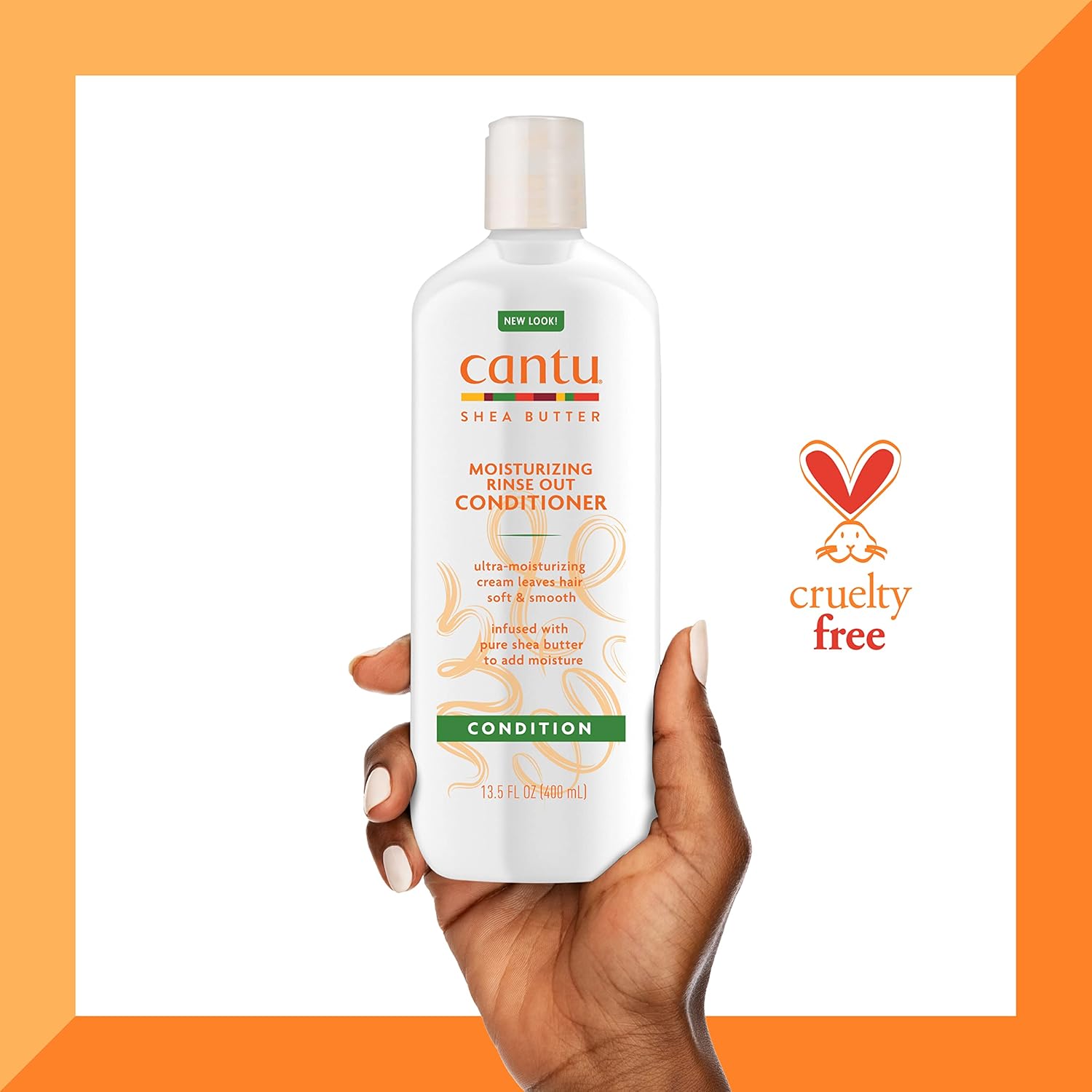 Cantu Shea Butter Moisturizing Rinse Out Conditioner 400ml white bottle