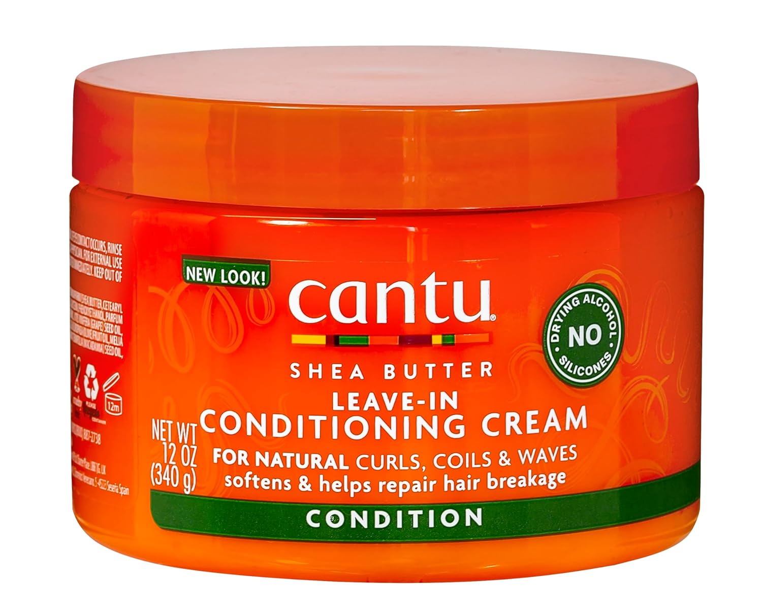 Cantu Shea Butter Leave-In Conditioning Repair Cream 340g jar with orange label