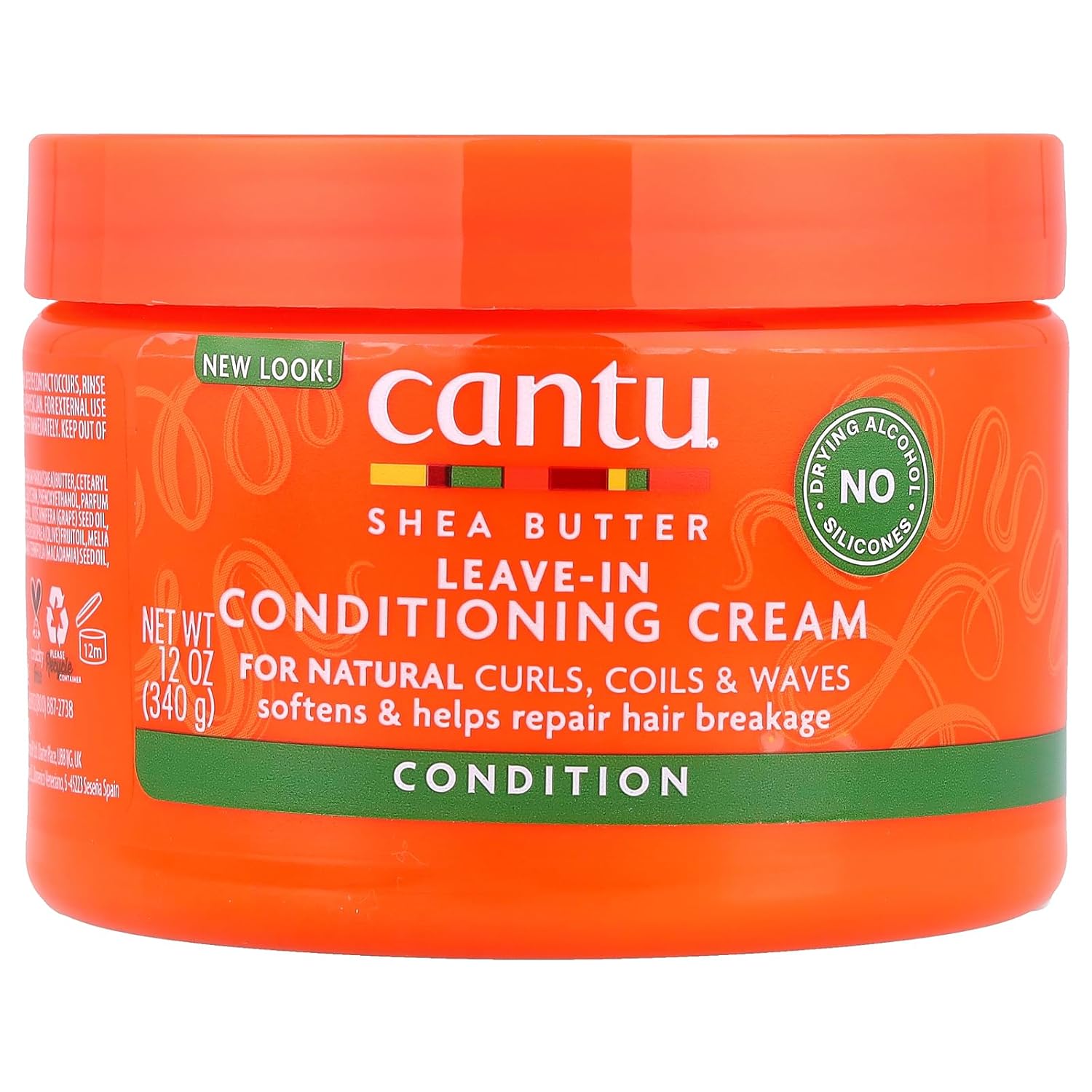 Cantu Shea Butter Leave-In Conditioning Repair Cream 340g orange jar