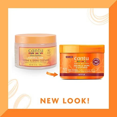 Cantu Shea Butter Define & Shine Custard 340g natural hair styling cream