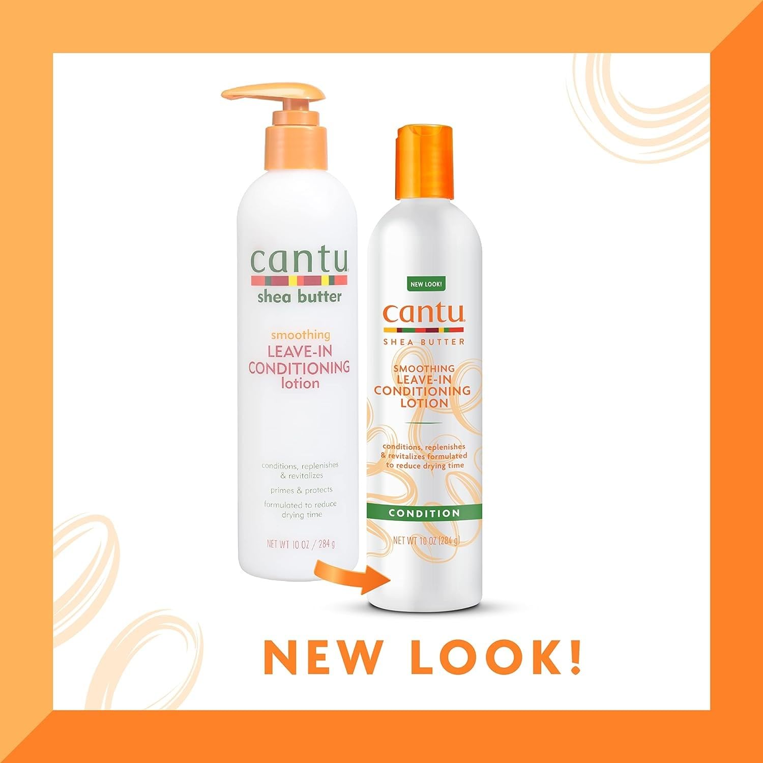 Cantu Shea Butter Smoothing Leave-In Conditioning Lotion 10oz bottle with pump dispenser