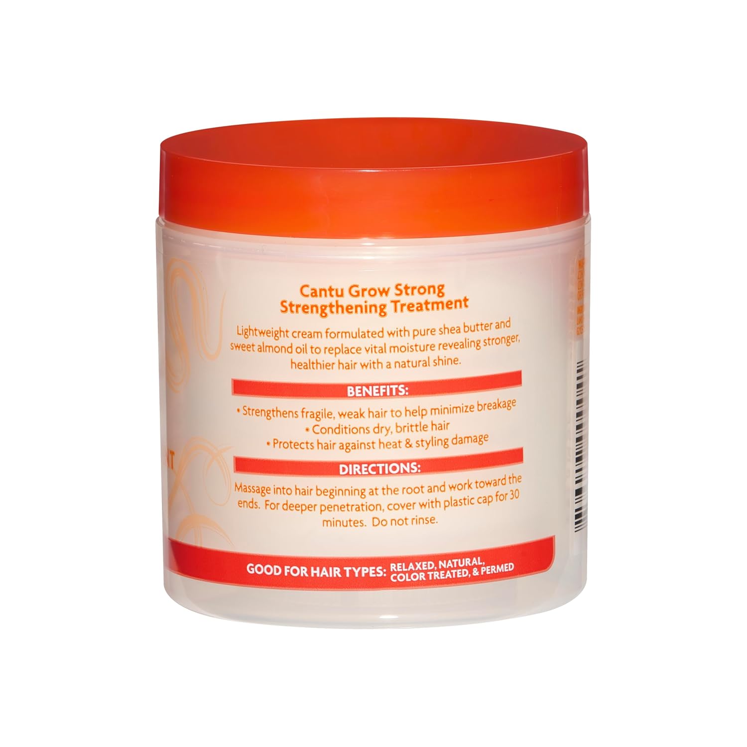 Cantu Grow Strong Strengthening Treatment hair cream with shea butter and almond oil