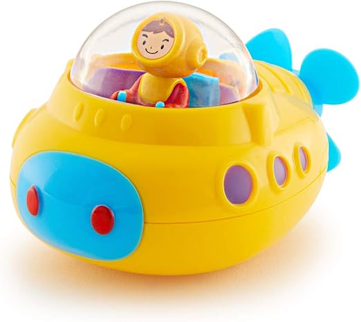 Munchkin Undersea Explorer yellow submarine bath toy with character and accessories