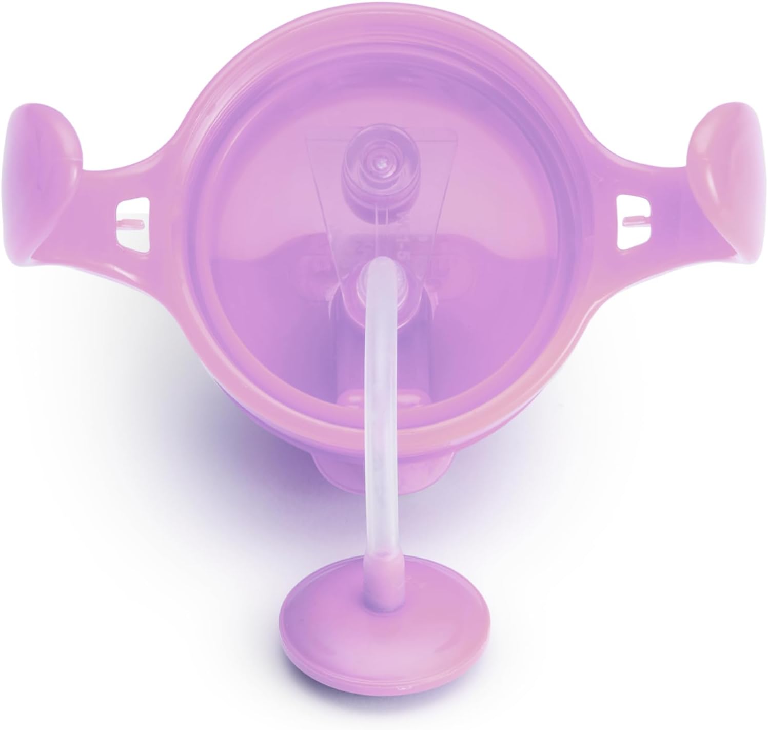 Munchkin Click Lock Tip & Sip purple straw cup 207ml with handles