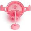 Munchkin Click Lock Tip and Sip pink training cup with straw 207ml